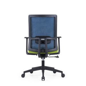 Staff Home Mesh Backrest Lift Swivel Office Chair with Headrest and Ergonomic