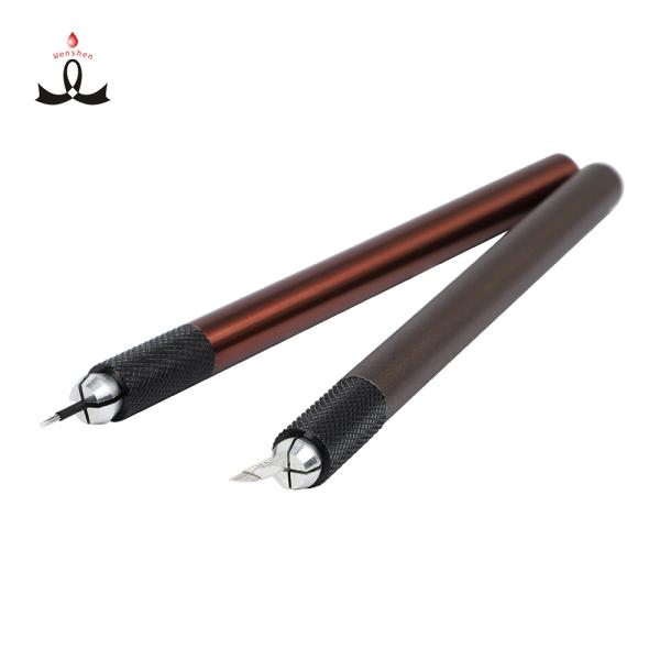 Lushcolor 12.5cm Microblading Manual Eyebrow Tattoo Pen Brown