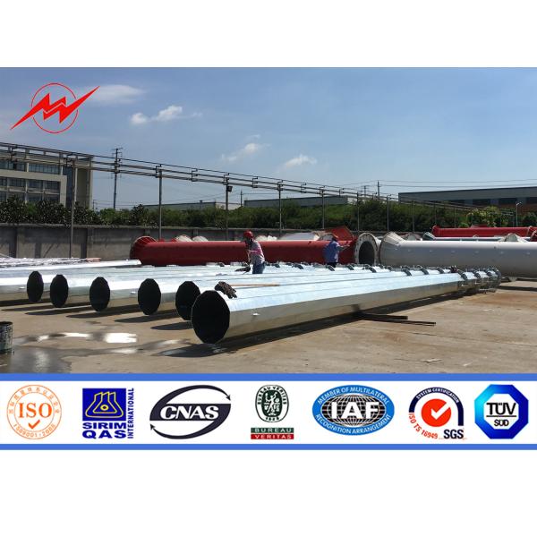 Quality 10 KV to 550 KV Electrical Power Pole with Hot Dip Galvanization and Polyester Powder Coating wholesale