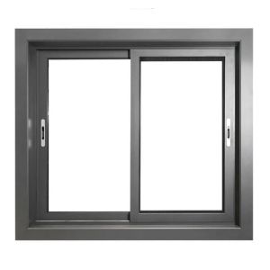 Aluminum Frame Glass Windows With Custom Color 3 Tracks Aluminium Glass Sliding