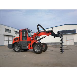 Wenyang Machinery WY2500 telescopic loader forklift with earth auger