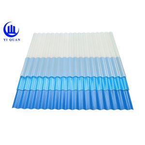 Insulated UPVC Roofing Sheets Circular Wave Shape Type Corrugated Plastic