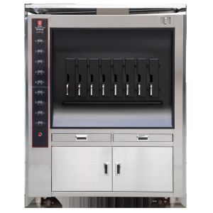 China 20KW Single Layer Fish Grill Machine Electric Heating Fish Oven With 8 Spaces on sale