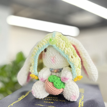 Quality DIY Knitting Strawberry Rabbit Crochet Kit For Beginners Adults And Kids With Yarn wholesale