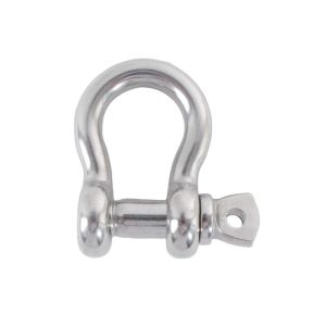 Rigging Lifting Stainless Steel D Shackle with Screw Pin Polished and Durable