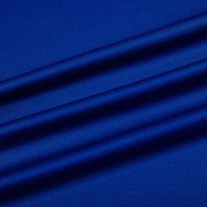 Polyester Fabric Plain Soccer Jerseys Casual Short Sleeved Blue V Neck