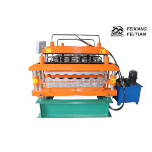 Easy Operate Glazed Tile Roll Forming Machine , Color Steel Roll Forming Machine