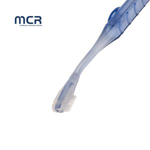 Medical Cleaning Brush For Cut Wound With Sailine Injection Port