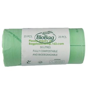 cornstarch made 100% biodegradable compostable custom printed t-shirt plastic