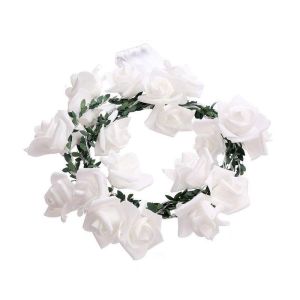 1.5/3/4.5/6M LED Garland Artificial Flower Bouquet String Lights Foam Rose Fairy