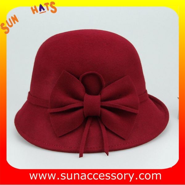 Fashion 100% Australia wool felt ladies hats from Sun Accessory