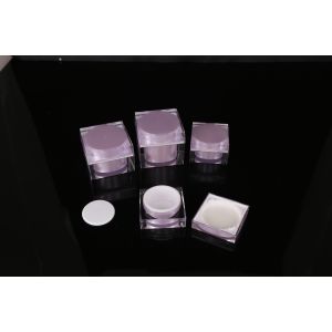 hand lip crystal pump empty square white Screen Printing Airless 30ml Cosmetic