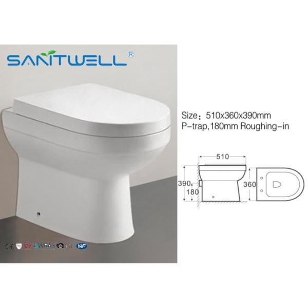 Quality Round Free Standing Toilet Modern Quick Release Soft Close Seat wholesale