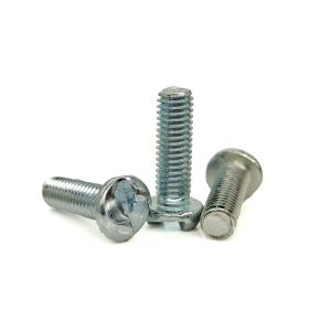 Blue Zinc Plated Carbon Steel One-Way S-Slot Security Screw – Tamper-Proof Design for Fence Panels