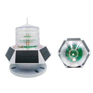 GPS SYNC Phosphate Battery Solar Navigation Lights Flash Mode IALA