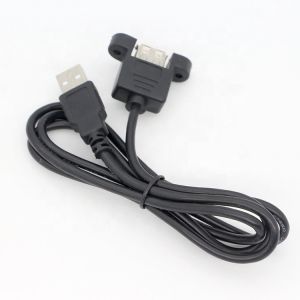 Customization1M 2M Stud Male to Female Panel Mount USB 2.0 Type A Extension
