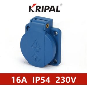IP54 16 Amp Blue German standard for industrial additional socket