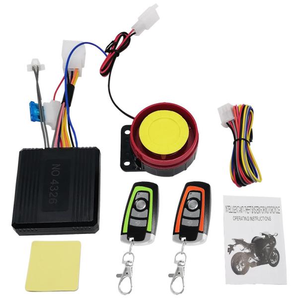 Quality 9V-14V Two Way Motorcycle Alarm , 150m Bike Theft Alarm System wholesale