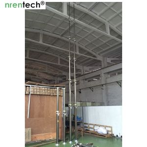 9m lockable pneumatic mast 50kg payloads-NR-2200-9000-50L/ antenna telescopic