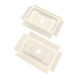 Electronics Sugarcane Fiber Packaging , Oil Resistant Custom Molded Pulp