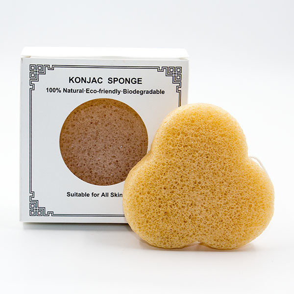 OEM Half Ball Natural Face Cleansing Sponge Reusable Exfoliating Konjac Facial