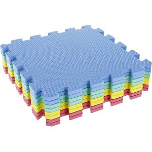 EVA Foam Mat Tiles - Interlocking Padding for Garage, Playroom, or Gym Flooring