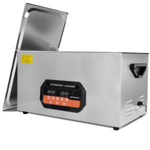 China 22L Ultrasonic Cleaner for Auto Parts Machinery Tools and Precision Components with 600W Heater Degas/Semi Modes 30-Min Timer on sale