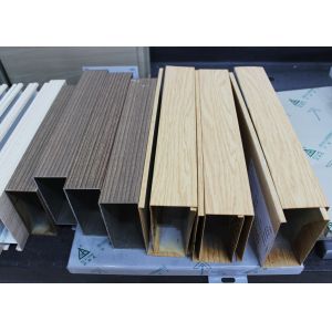 U-aluminum Profile Screen Ceiling , Linear Aluminium metal drop ceiling tiles