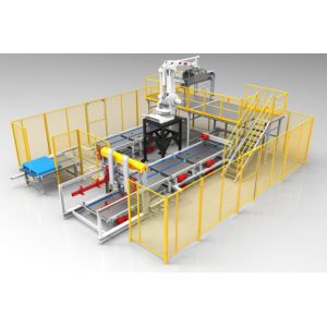 Cheap PLC Programmable Automatic Bottle Packaging Machine Robot Palletizing System for sale