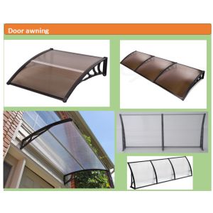 ABS Brackets Exterior Door Canopy Pc Awning Window Shade Polycarbonate Borad