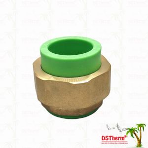Green Ppr Double Head Threaded Union Double Union Connector High Temperature