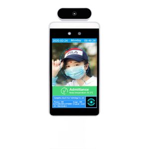 Ethernet And Wireless Face Recognition Infrared Thermometer With LCD Display