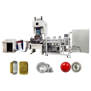 High Safety Level Automatic Aluminum Capsule Disposable Food Container Tray