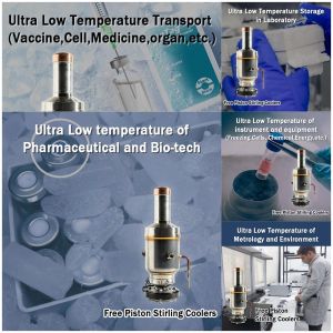 Deep Cooling -130C Minus Temperature Range Free Piston Stirling Cooler Net