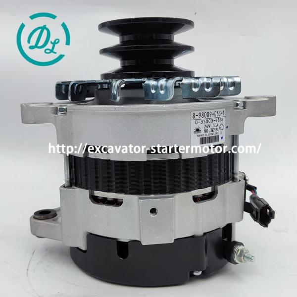 EexcavaStart 4LE2 Engine Alternator Excavator 0-35000-4868 8-98089063-0 SH75X-3B