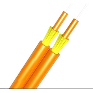China Multimode Indoor Fiber Optic Cable Gjfjv Duplex Dry 2 Core 200N Installation Tensile on sale