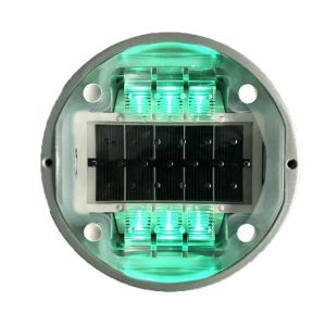 G105 Solar Aluminum Road Stud Reflector with Embedded Cat Eye with LED Color