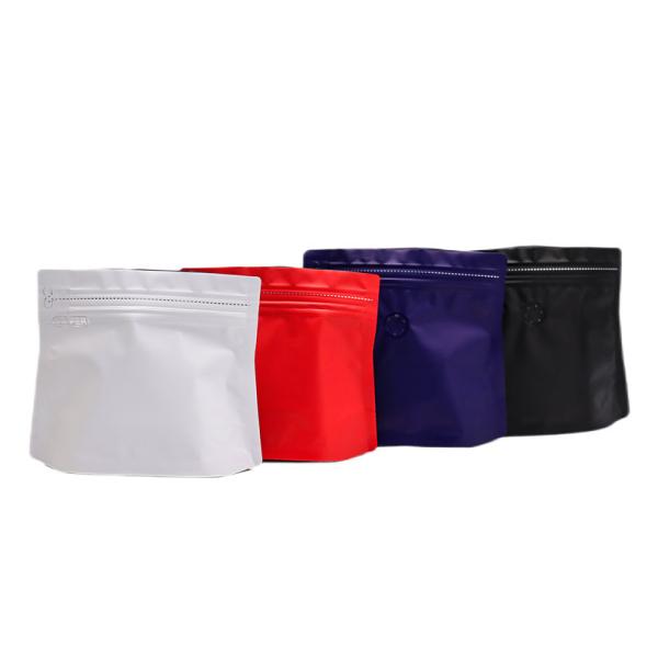 BOPP CPP Flat Bottom Coffee Bean Packaging Bag Tea Pouch Packing With Valve
