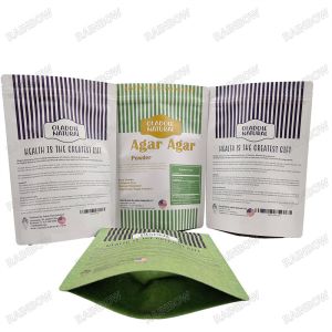 Custom Food Packages Reusable Pouch Environmentally-Friendly Material Kraft Paper Bags