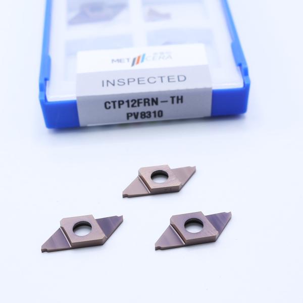 Quality Bronze Coated CTP12FRN-TH CNC Carbide Insert for Cut-Off PVD Coated Parting Off Indexable Inserts wholesale