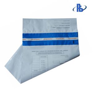 Cheap Recyclable Tamper Evident Plastic Bags With Self Adhesive Seal for sale