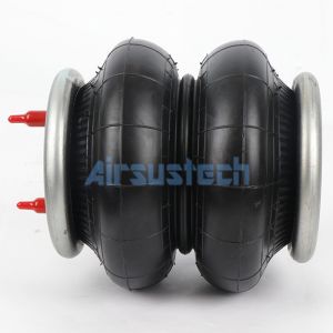 China Firestone Ride Air Spring W21-760-0335 Double Convoluted Bellows 3/8NPT Port Size on sale