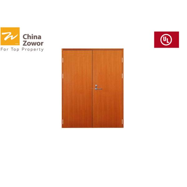 Quality 30mins/60mins Fire Rated Wood Doors With Perlite Board Infilling/ HPL Finish wholesale