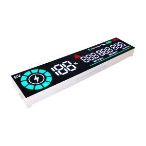 Cheap Customized White / Green / Red 7 Segment LED Display Module Common Anode For EV Charger for sale