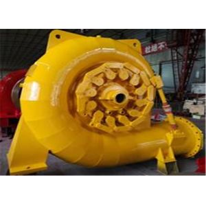 Francis Type 500kw Water Turbine Generator In Hydro Power Plant Yellow Color