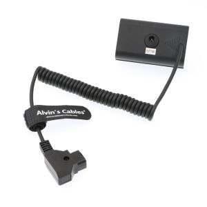 NP FZ550 Dummy Battery to D tap Coiled Power Cable for Sony NP F570 970 Monitor