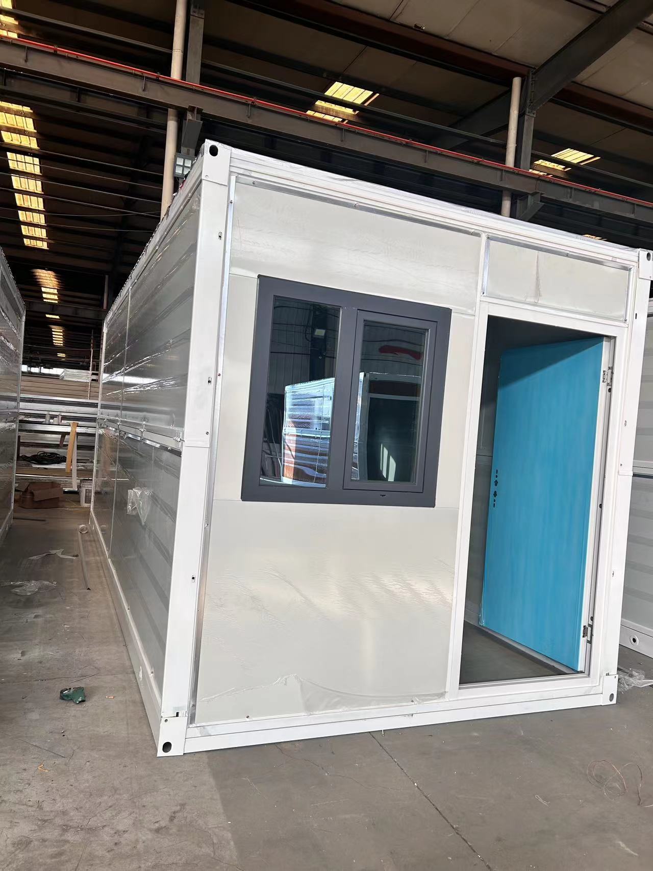 Cheap Wind-resistant 0.5KN/m2 Flat Pack Folding House with Sound Insulation ≥30db and Seismic Level 8 Performance for sale