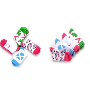 Cheap Graceful national flag design AZO-free durable cozy sports hosiery in high quality for men for sale