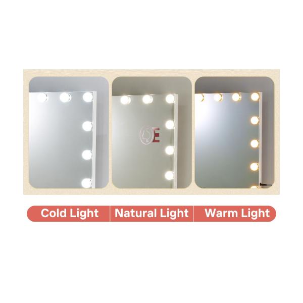 Illuminated Lighted Small Hollywood Mirror 12x Magnifying