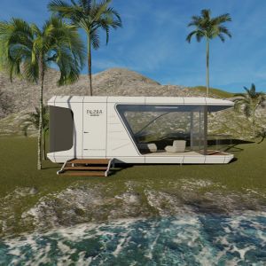 2-3 Person Capacity Economical Movable Prefabricated Capsule Room Hotel Garden